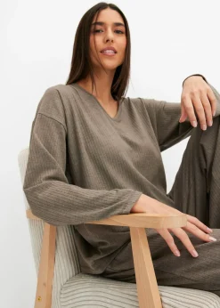 Pijama de canalé suave