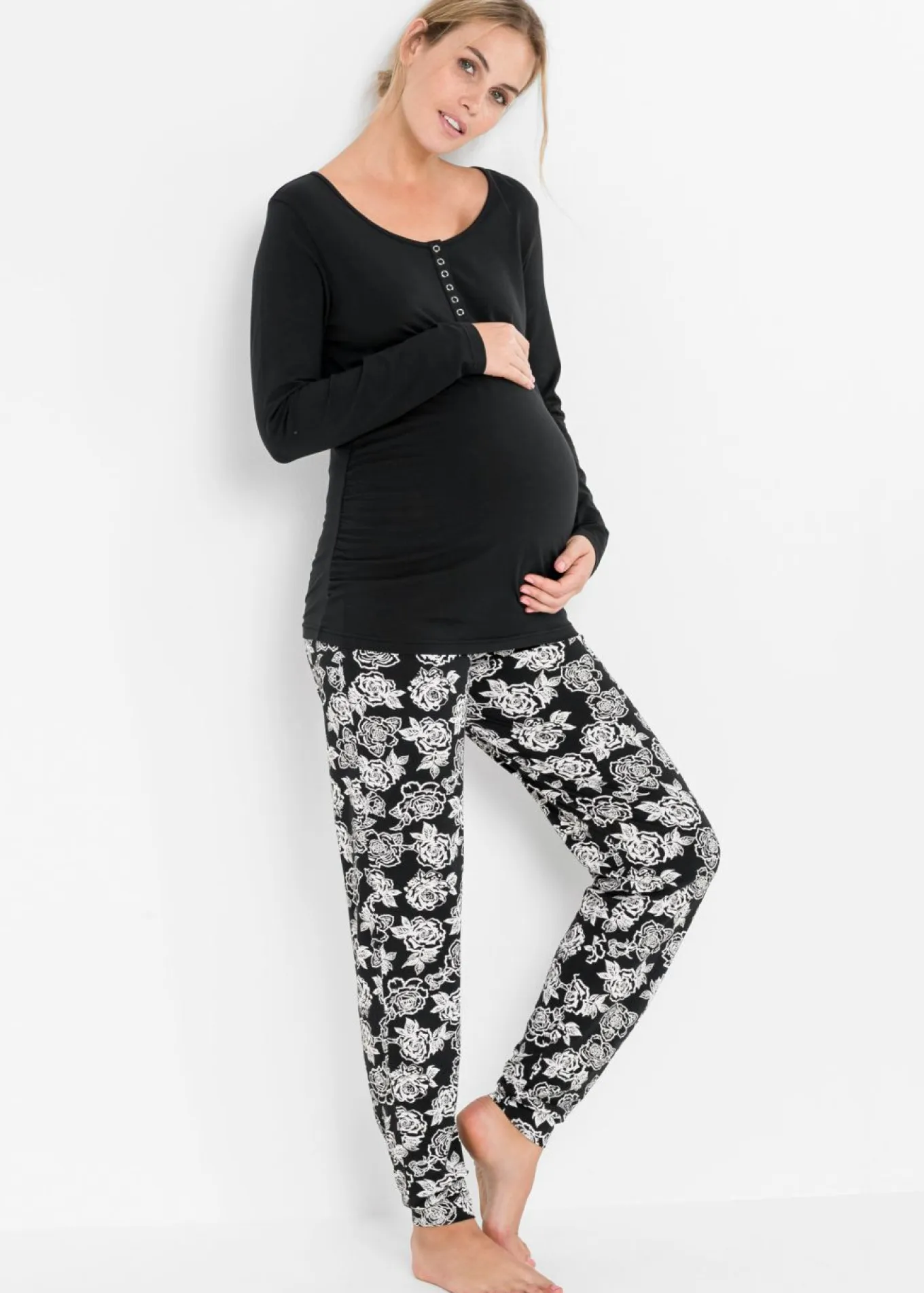 Pijama de lactancia con algodón orgánico