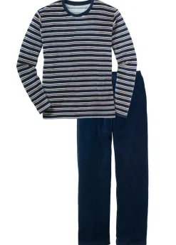 Pijama de material suave con mangas largas