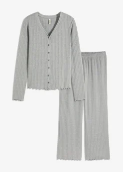 Pijama de pointelle suave