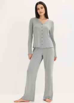 Pijama de pointelle suave