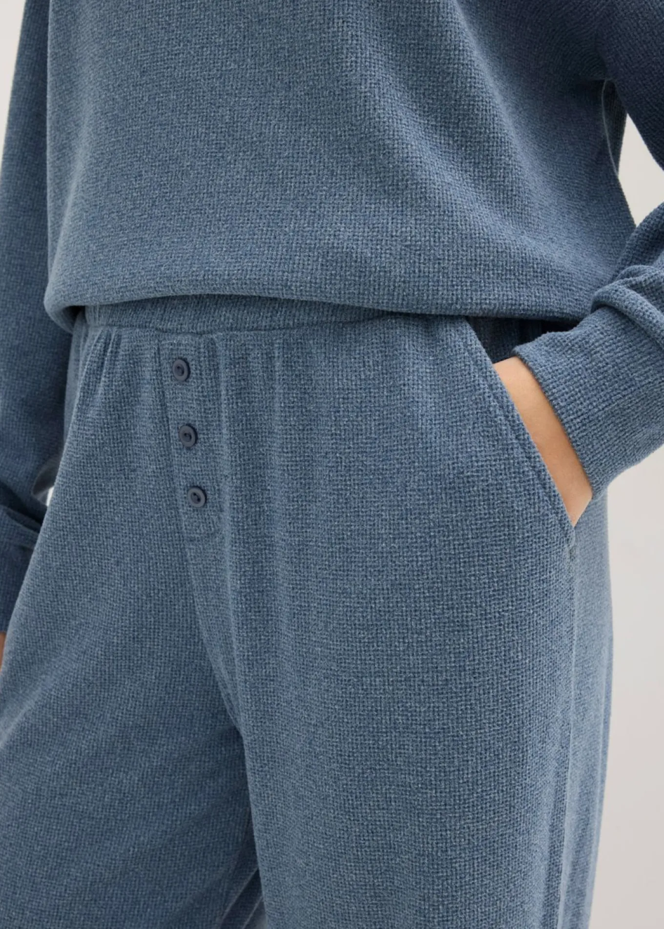 Pijama de suave punto gofrado