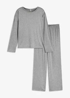 Pijama de suave punto pointelle