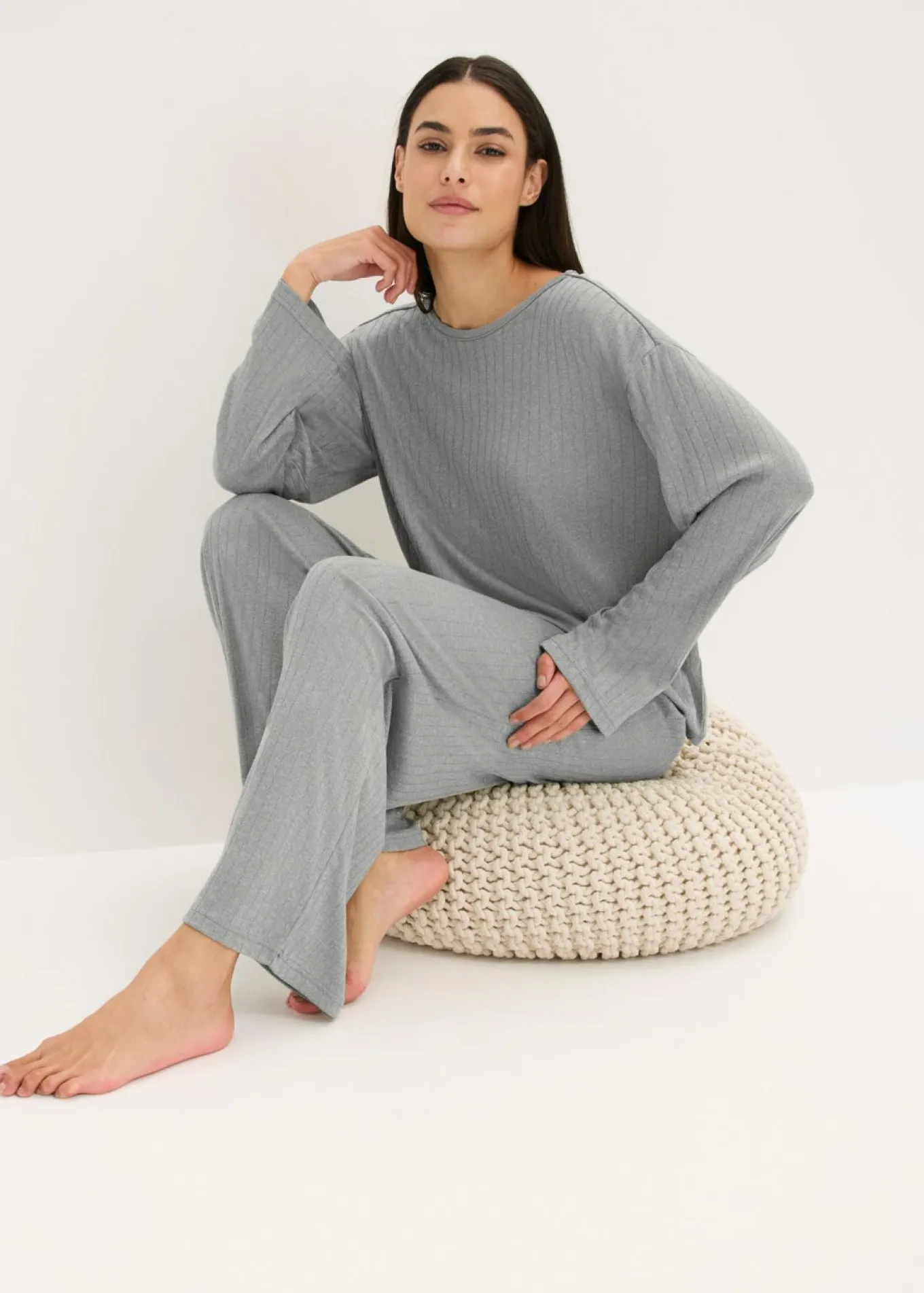 Pijama de suave punto pointelle