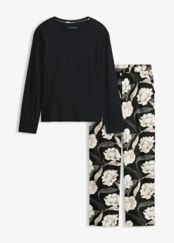 Pijama de viscosa con perneras anchas