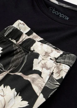 Pijama de viscosa con perneras anchas
