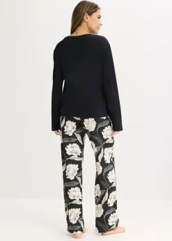 Pijama de viscosa con perneras anchas