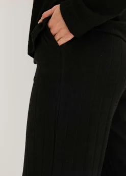 Pijama holgado de punto suave de canalé