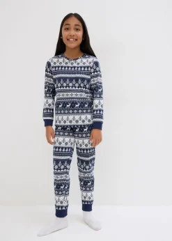 Pijama infantil de algodón orgánico puro (2 piezas)