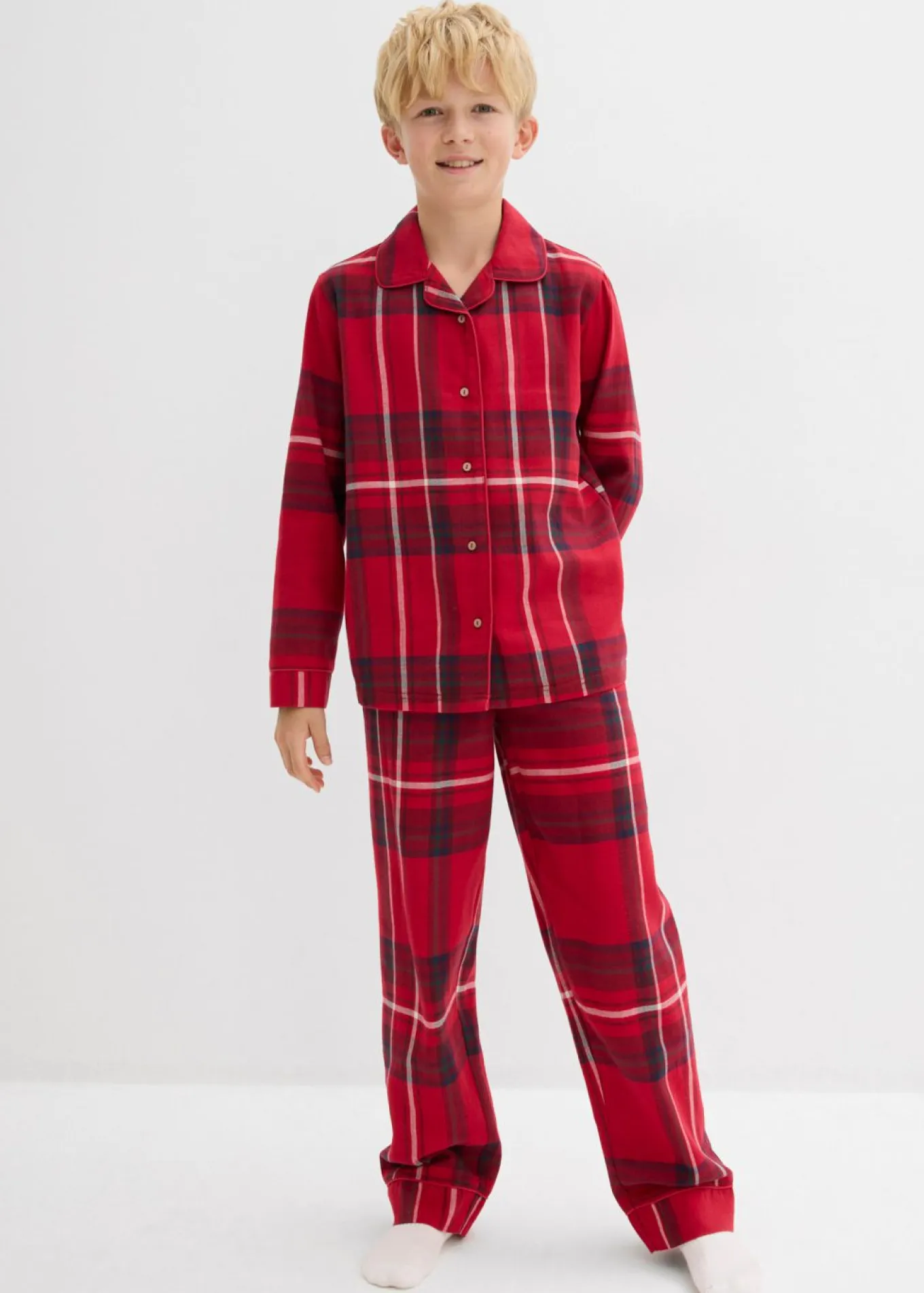 Pijama infantil de franela de algodón suave