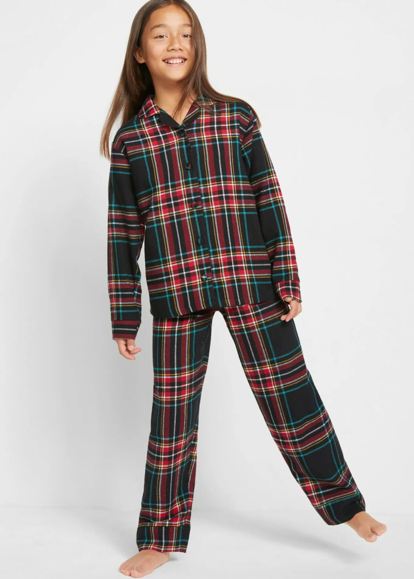 Pijama infantil de franela suave