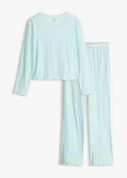 Pijama ligero con estampado de corazones