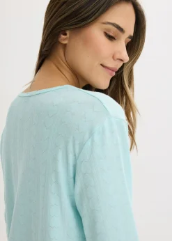 Pijama ligero con estampado de corazones