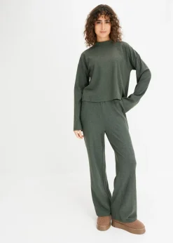 Pijama oversize de suave canalé