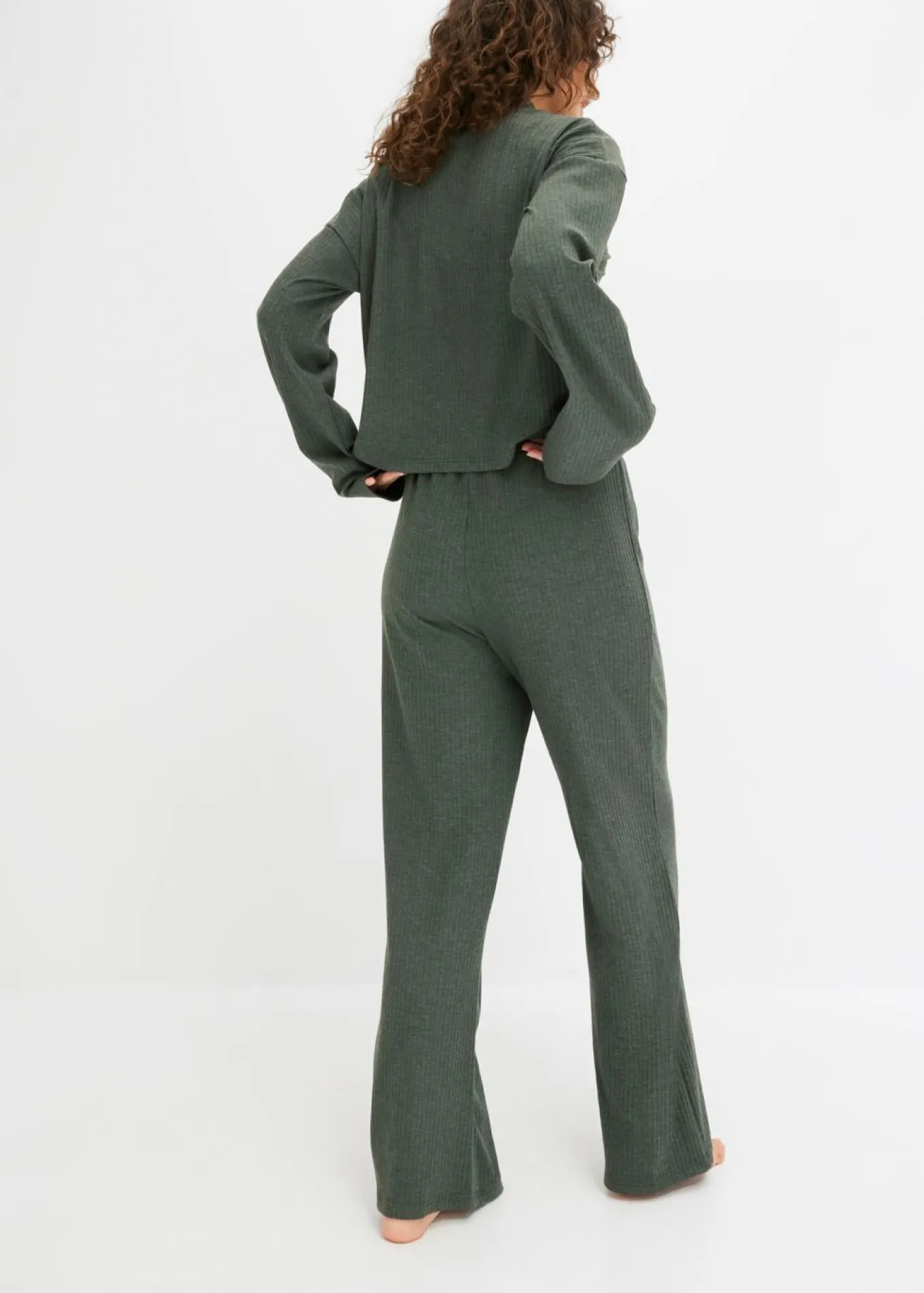 Pijama oversize de suave canalé