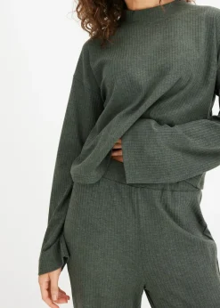 Pijama oversize de suave canalé