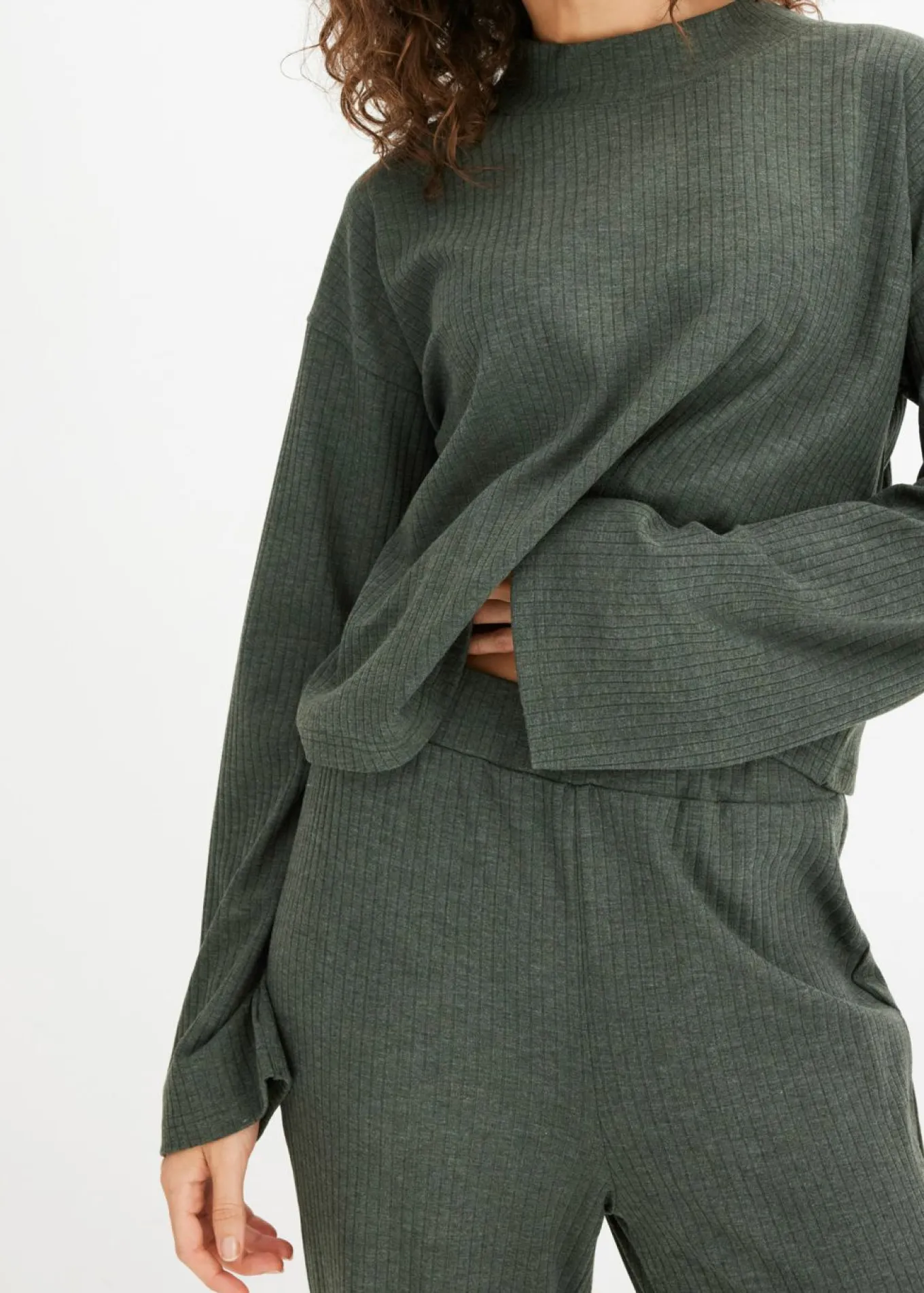 Pijama oversize de suave canalé