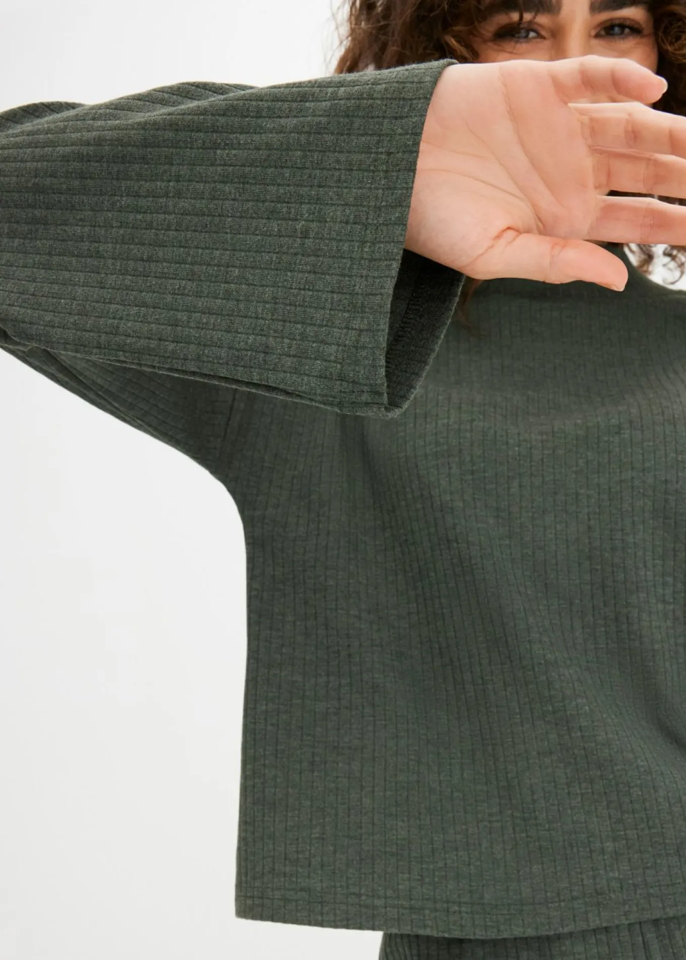 Pijama oversize de suave canalé