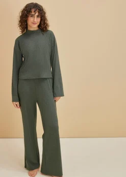 Pijama oversize de suave canalé
