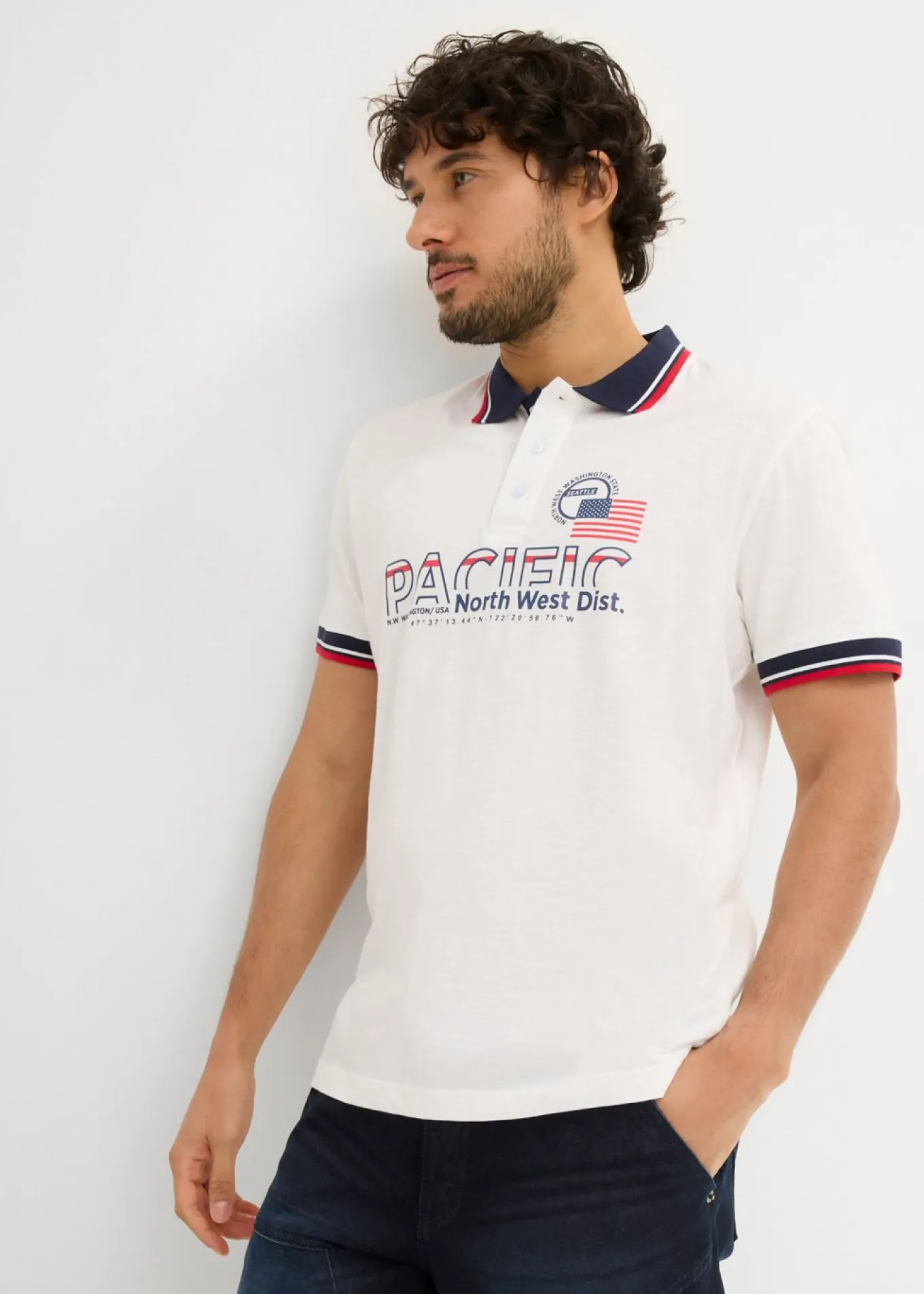 Polo de manga corta de algodón orgánico puro (2 unidades)