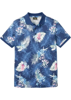 Polo de manga corta de punto de algodón orgánico puro