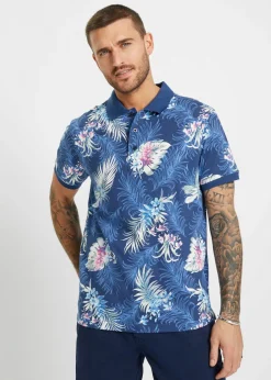 Polo de manga corta de punto de algodón orgánico puro