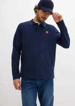 Polo de manga larga de algodón orgánico puro
