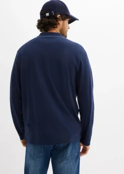 Polo de manga larga de algodón orgánico puro