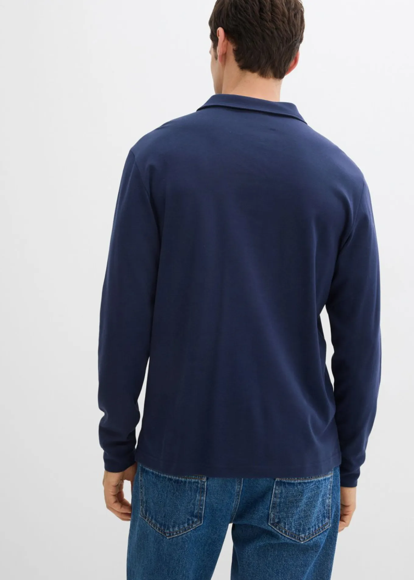 Polo de manga larga de algodón orgánico puro