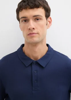 Polo de manga larga de algodón orgánico puro