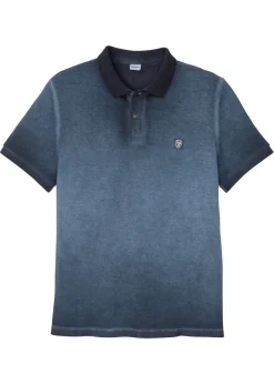 Polo de piqué con aspecto desgastado