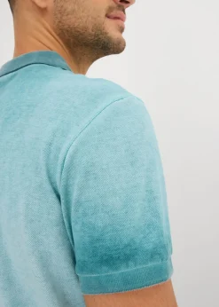 Polo de piqué con aspecto desgastado