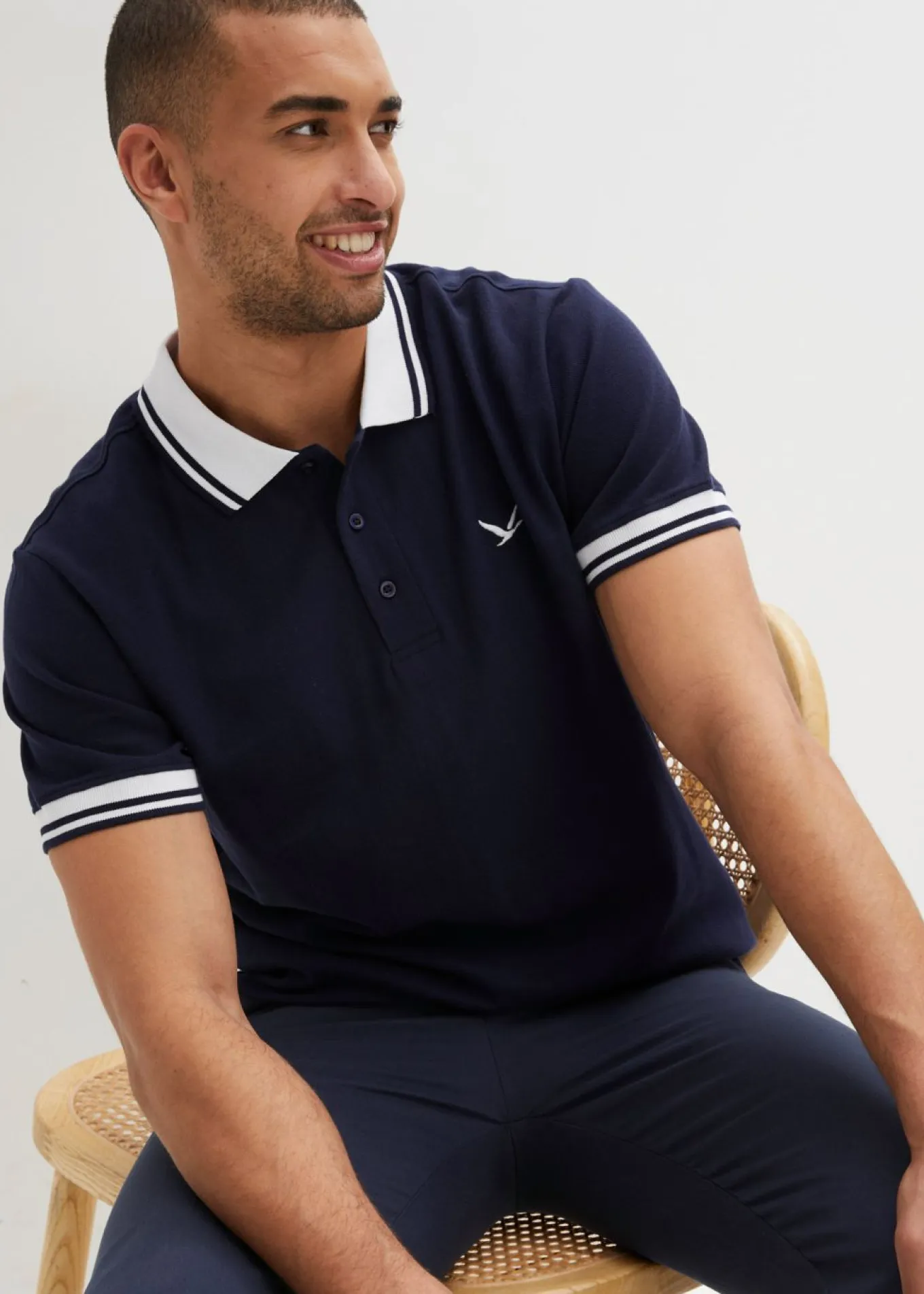 Polo de piqué de algodón ecológico puro