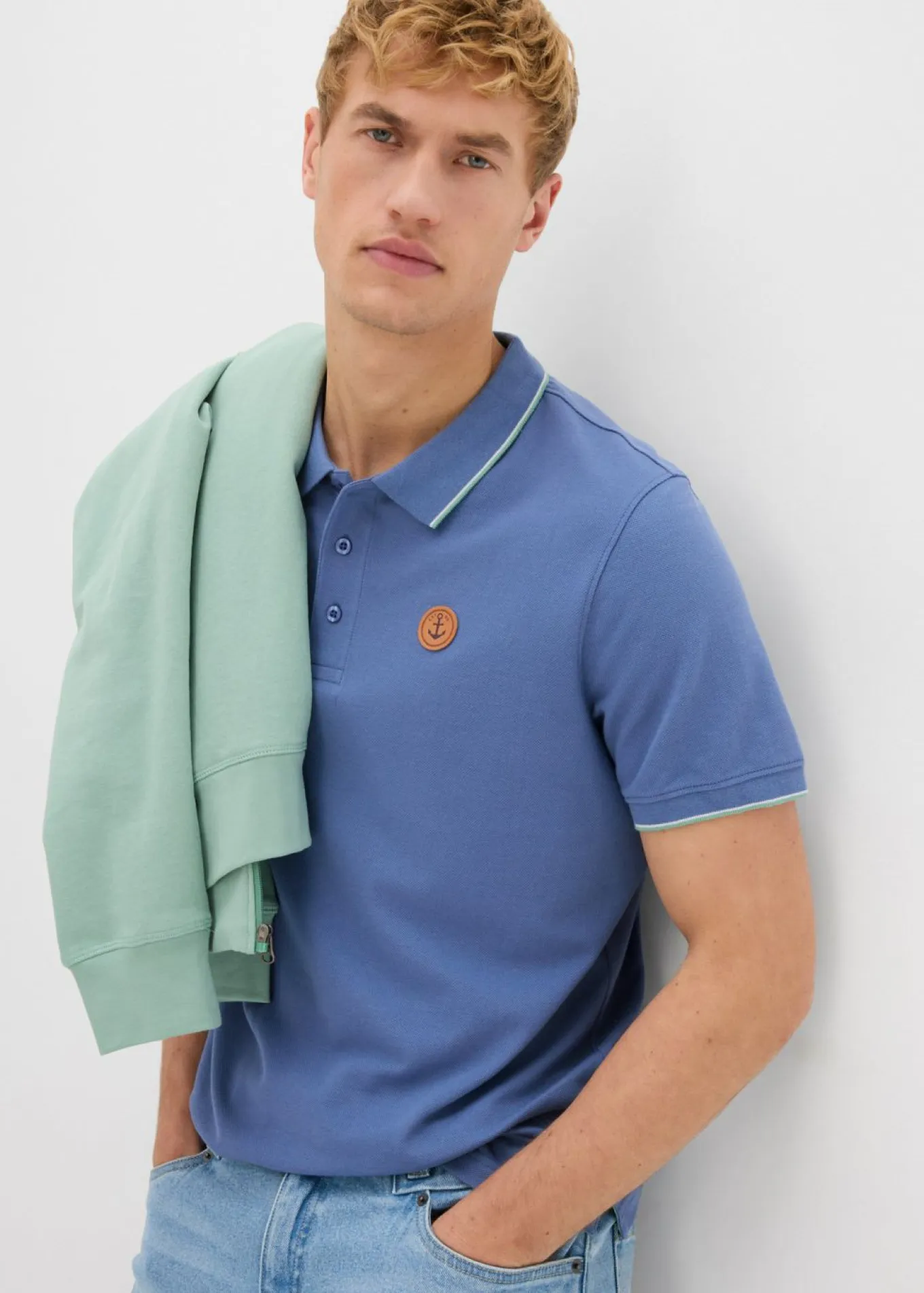 Polo de piqué de algodón ecológico puro