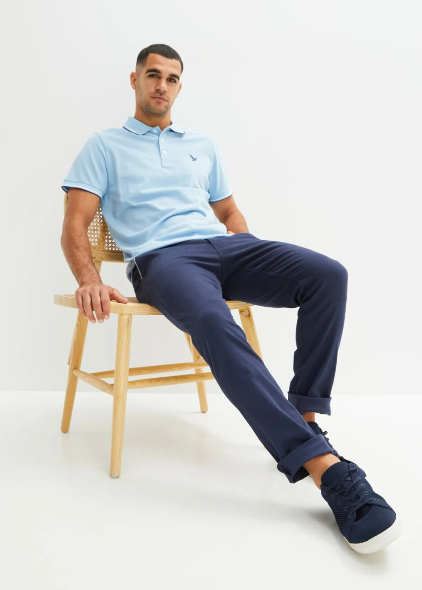 Polo de piqué de algodón orgánico puro