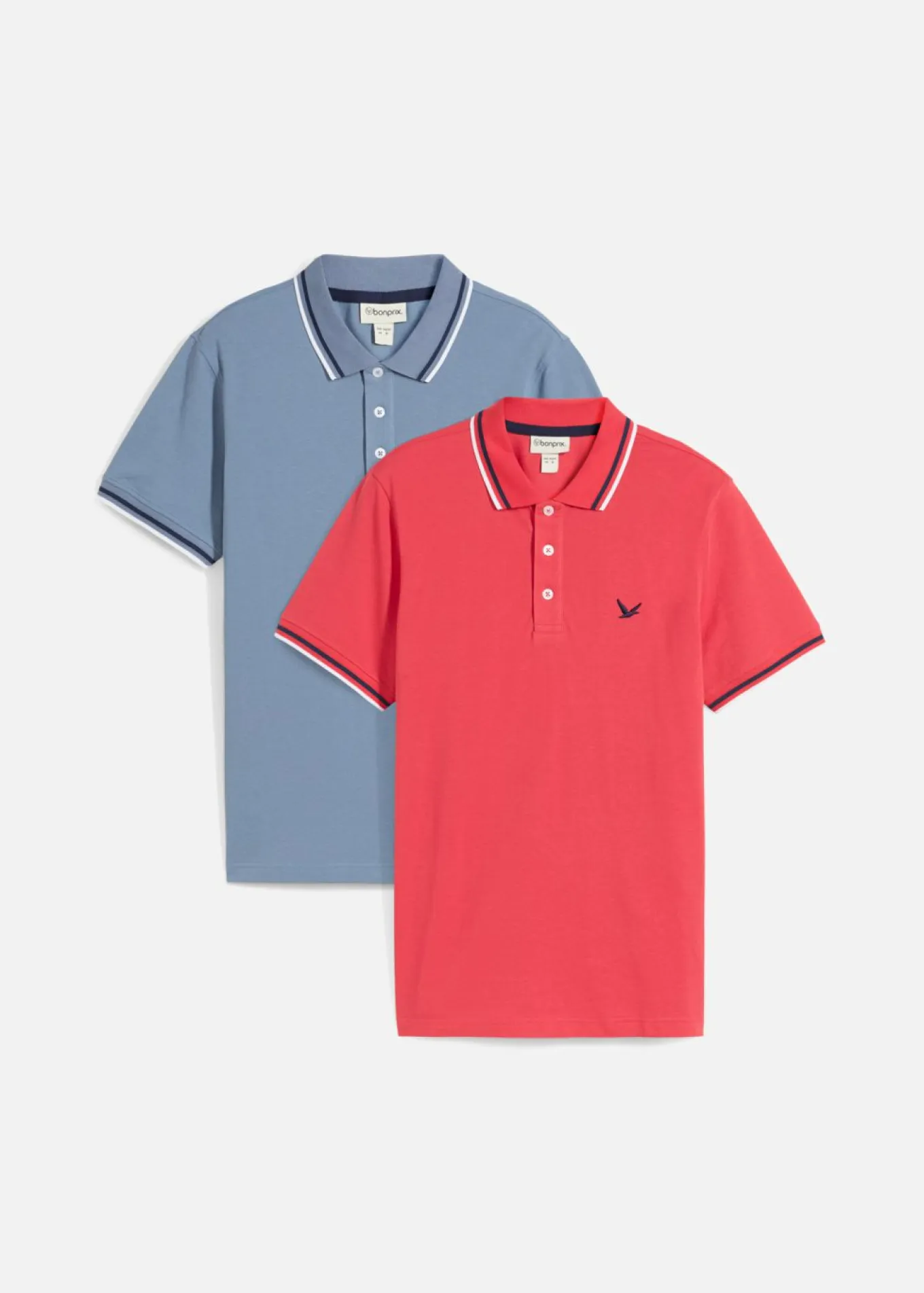 Polo de piqué de algodón puro (2 unidades)