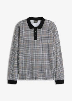 Polo de piqué de manga larga de algodón orgánico