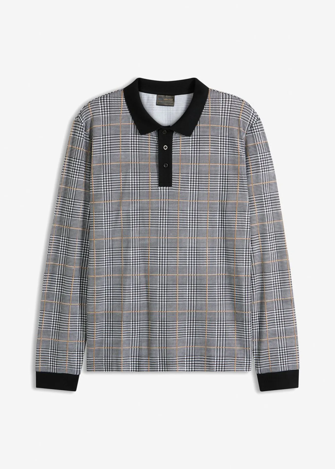 Polo de piqué de manga larga de algodón orgánico