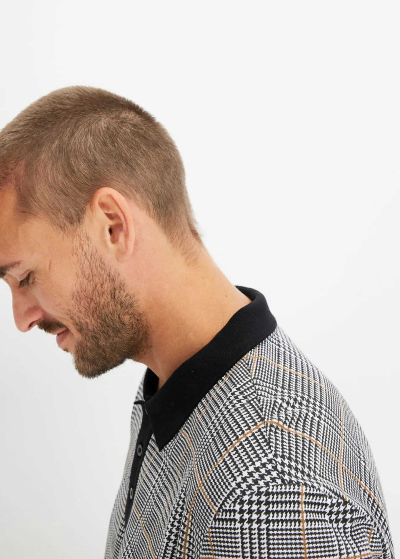 Polo de piqué de manga larga de algodón orgánico