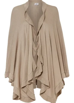 Poncho con parte de cachemira