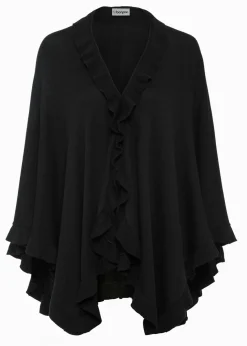 Poncho con parte de cachemira