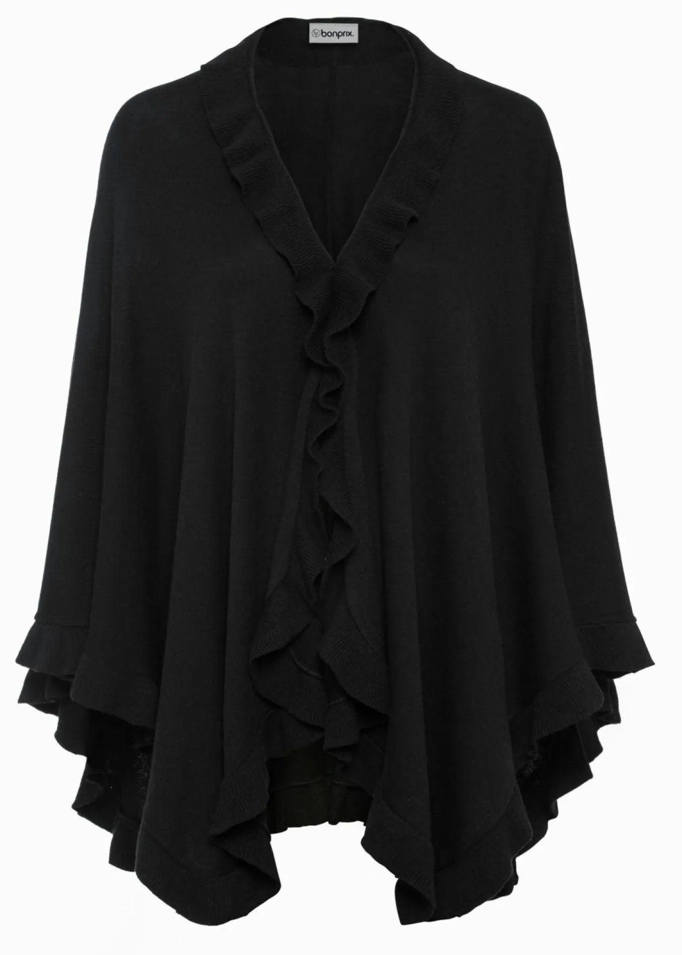 Poncho con parte de cachemira