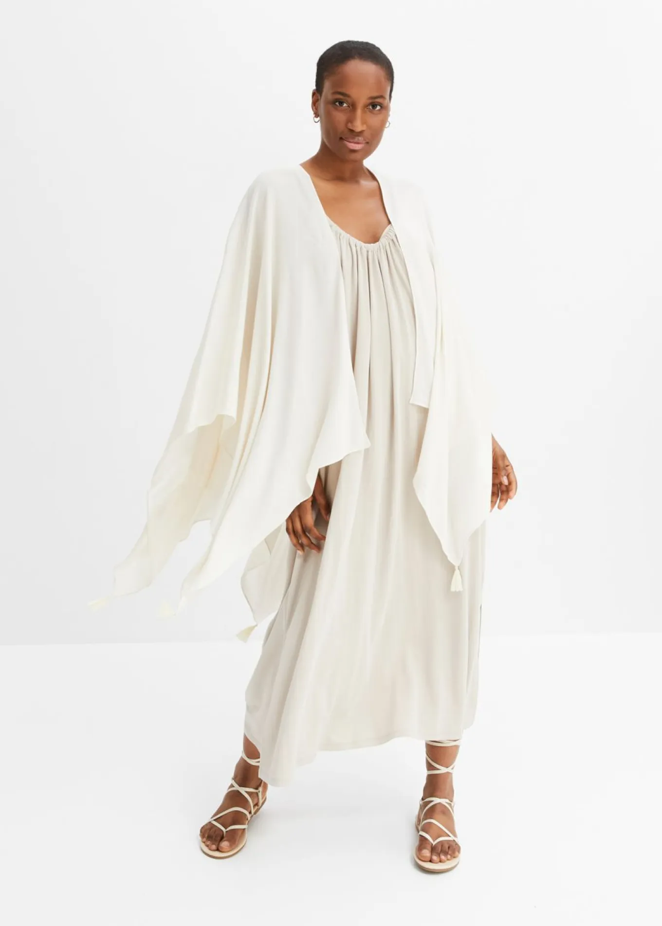 Poncho de verano de viscosa pura