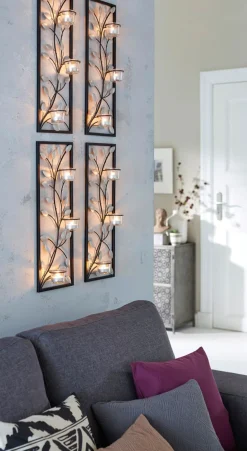 Portavelas de pared