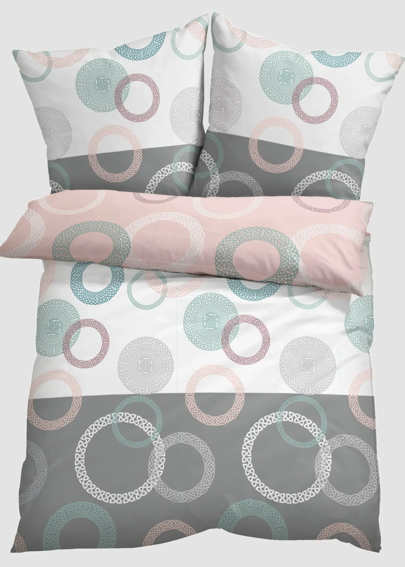 Ropa de cama con círculos