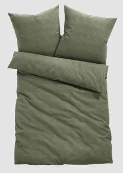 Ropa de cama de linón con aspecto de lino