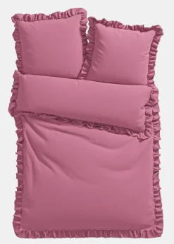 Ropa de cama de linón con volantes