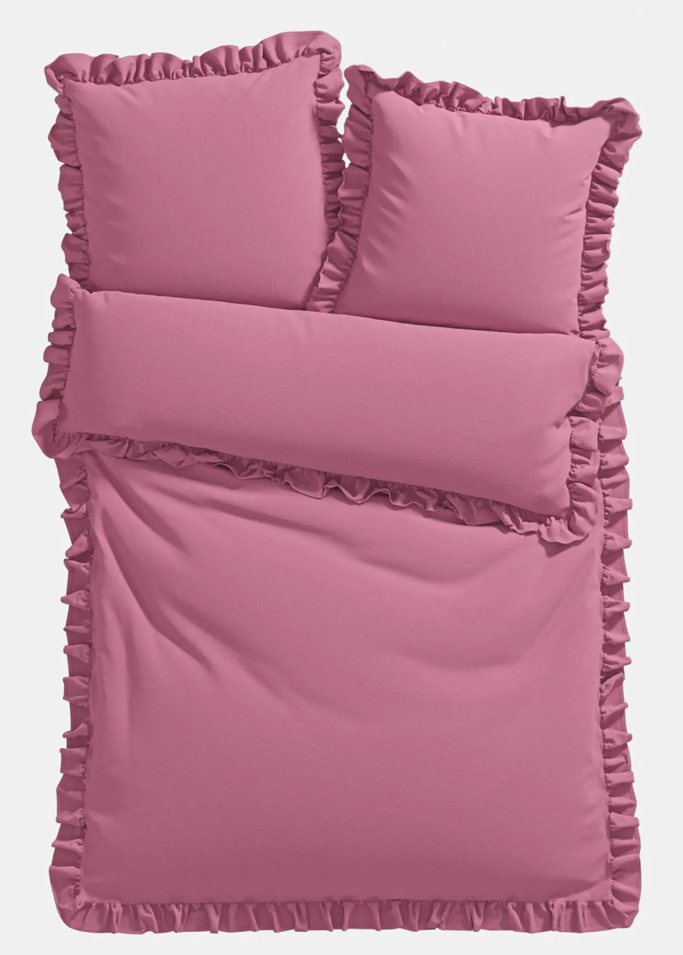 Ropa de cama de linón con volantes
