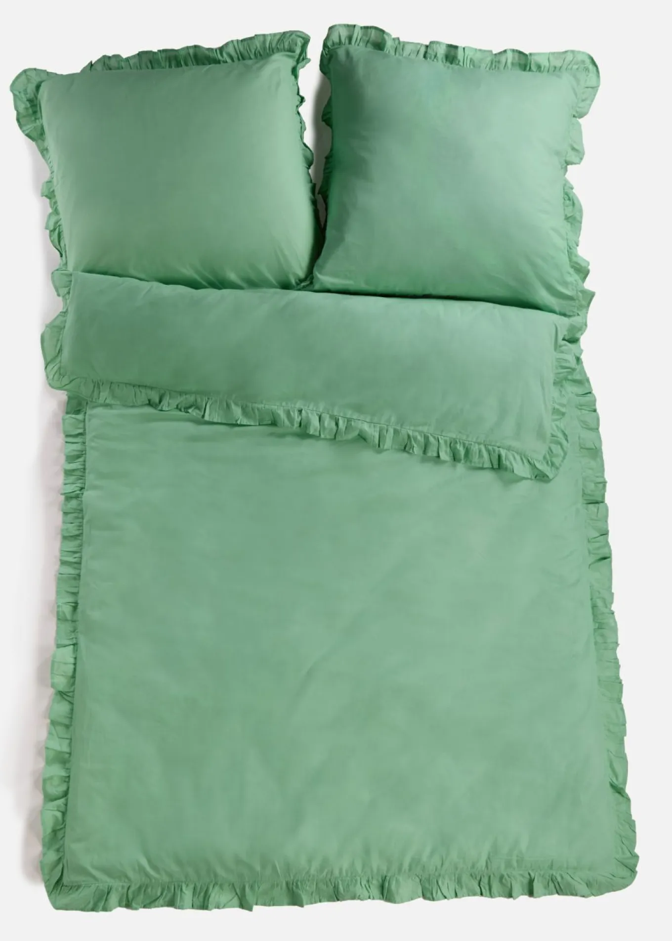 Ropa de cama de linón con volantes