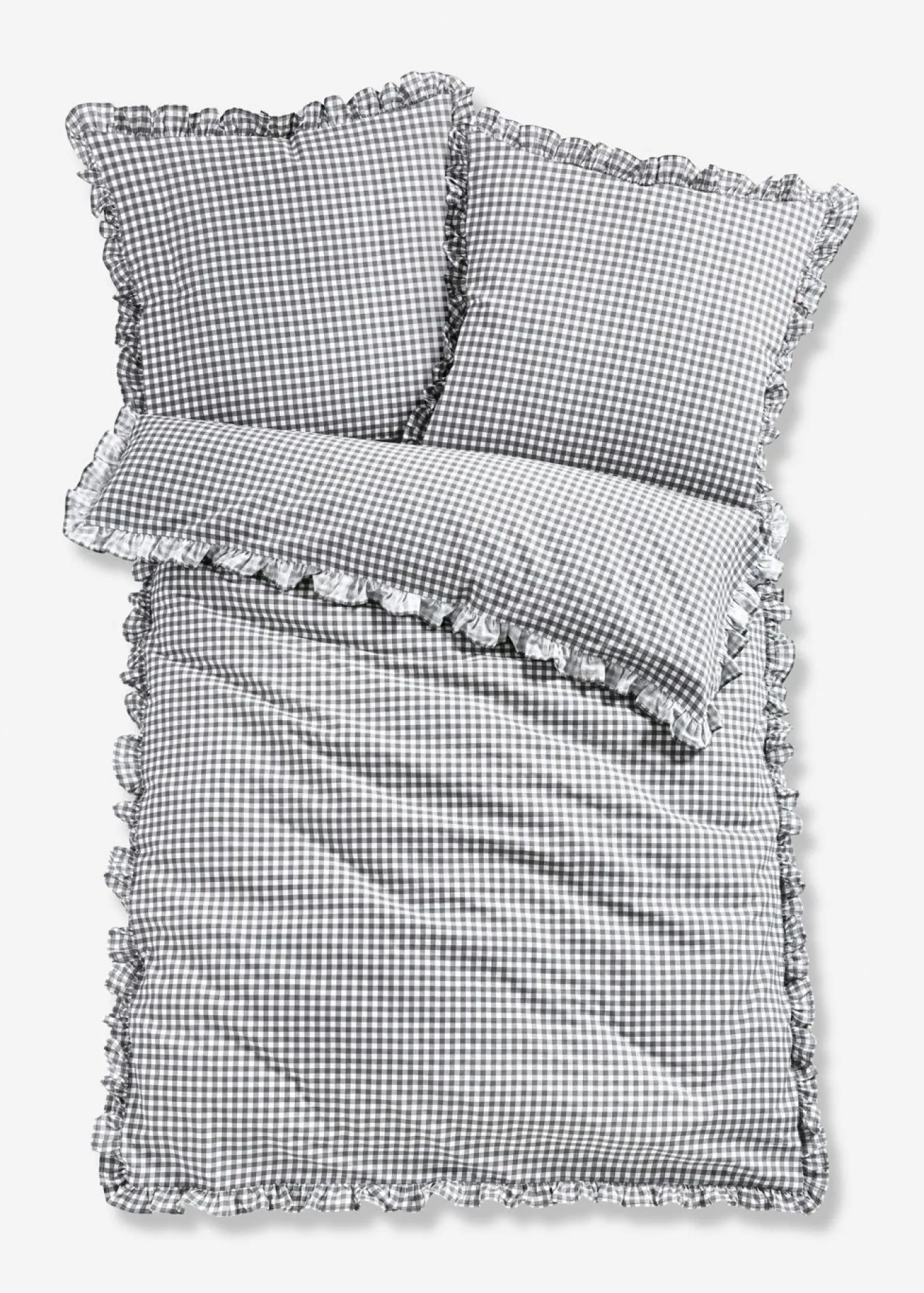Ropa de cama de linón con volantes